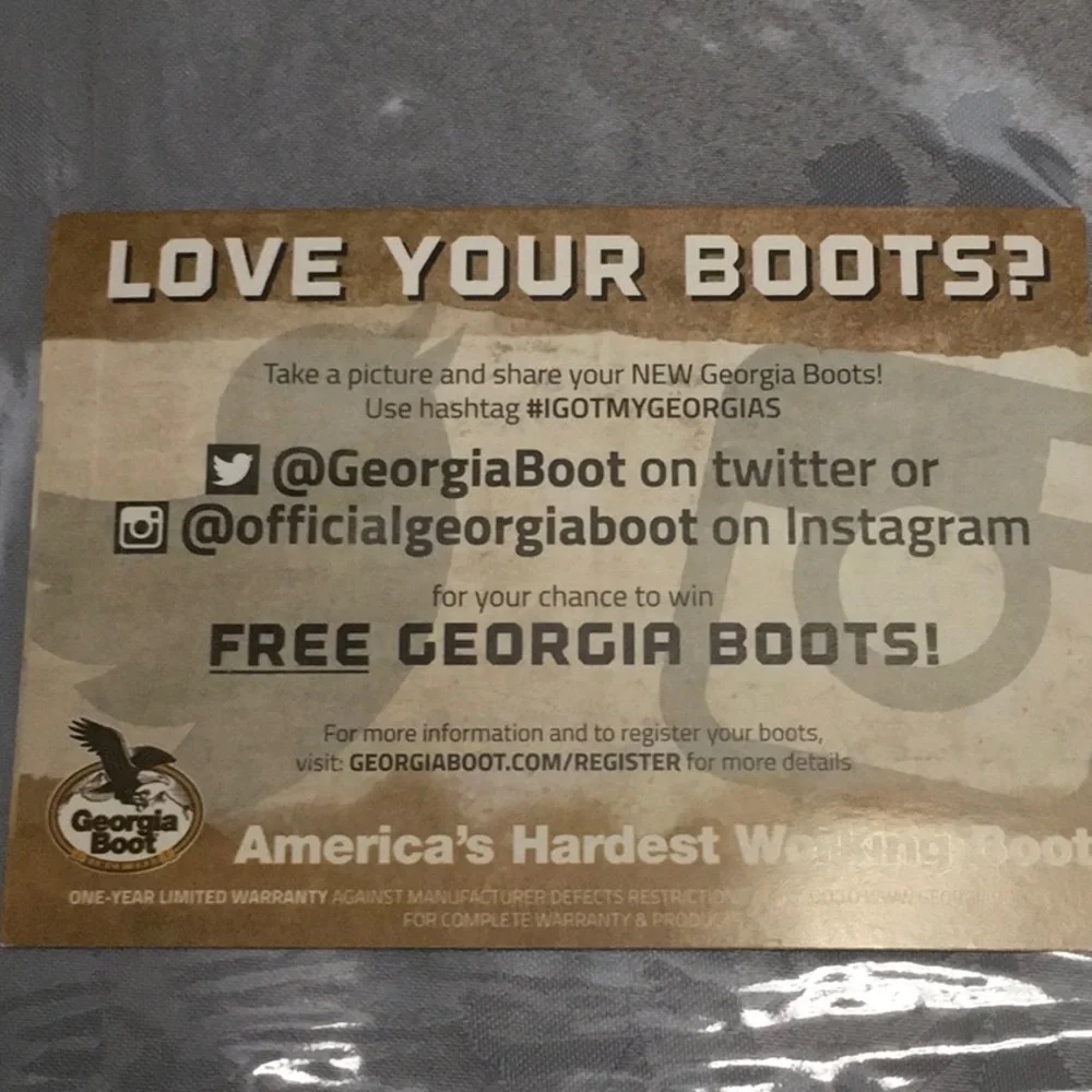Georgia Boot Brown Work Boots with Yellow Laces